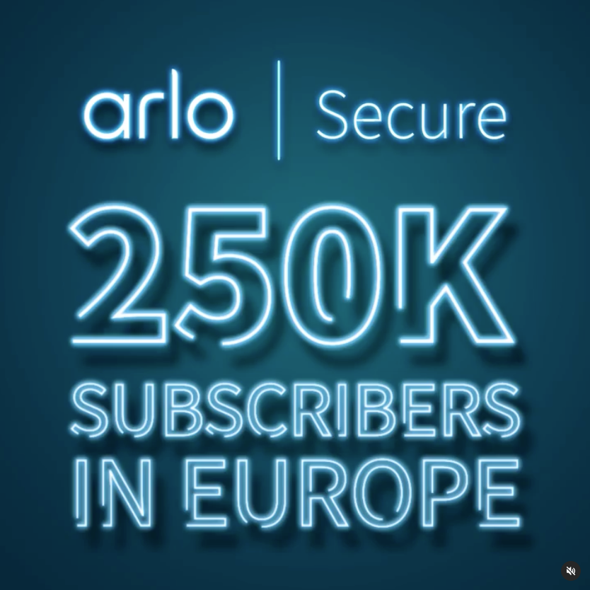 Lien vers une publication Instagram fêtant les 250K abonnés à Arlo Secure en Europe