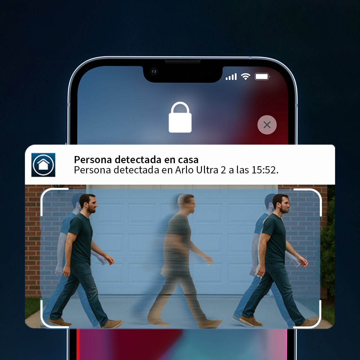 video call on phone screen