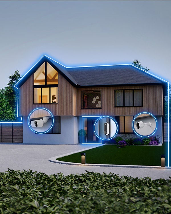  a huse installed with arlo cameras