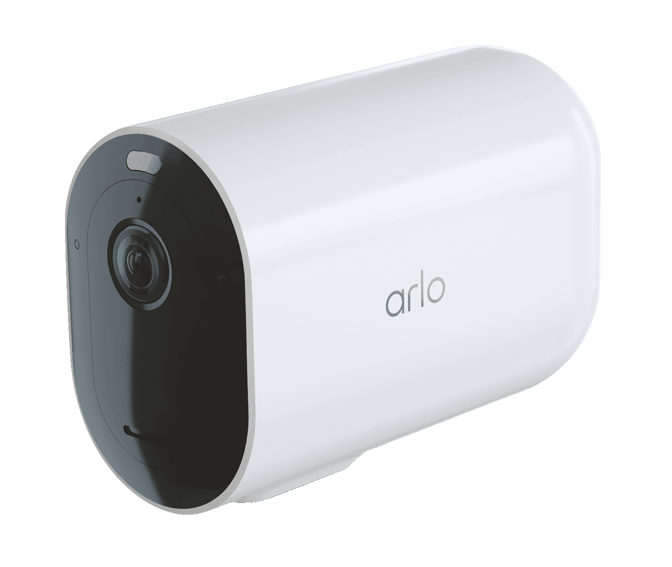 Et hvidt arlo pro 4 xl kamera venstre vinkel