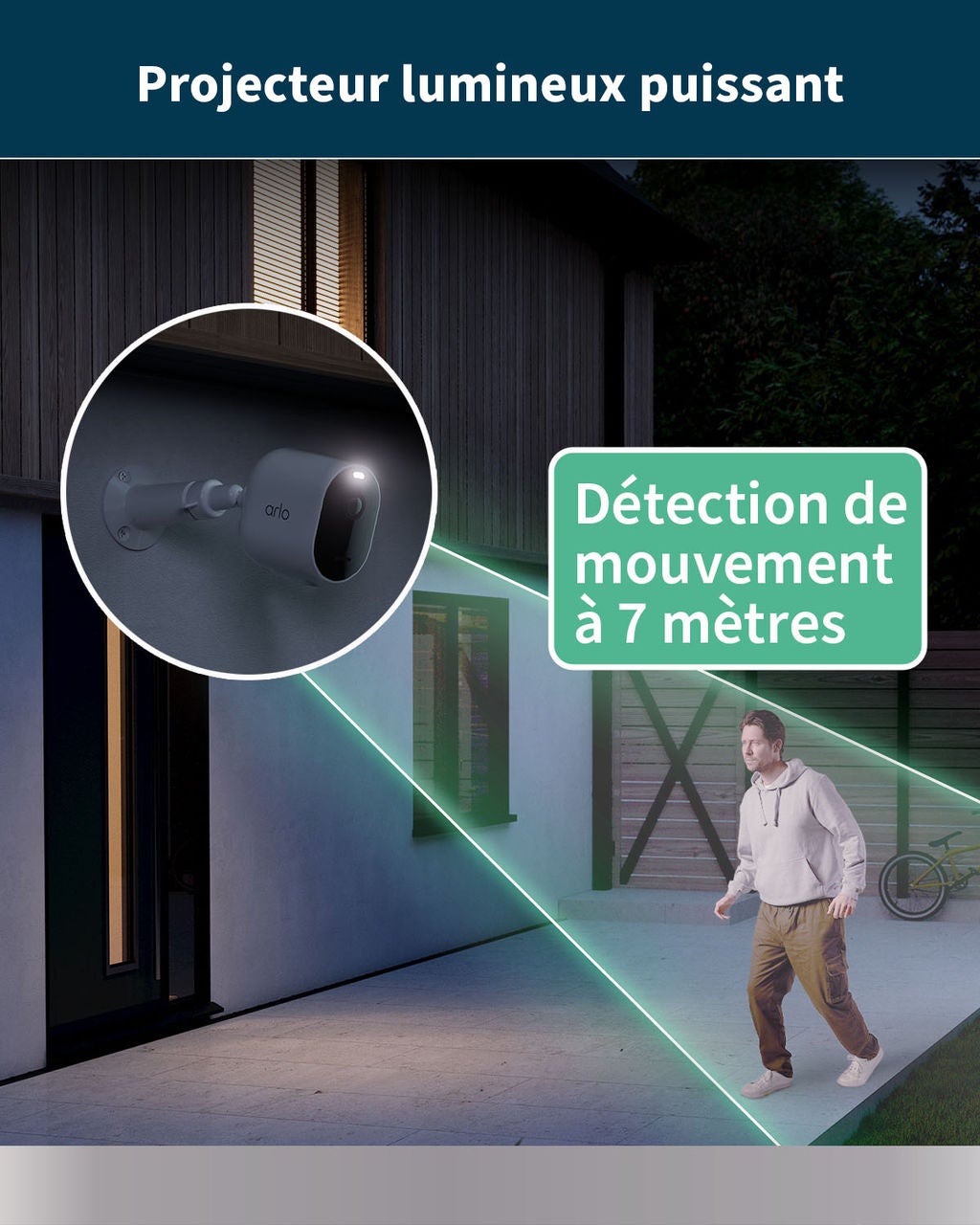 Une personne regardnant la vidéo de la caméra de sécurité sur son Smartphone