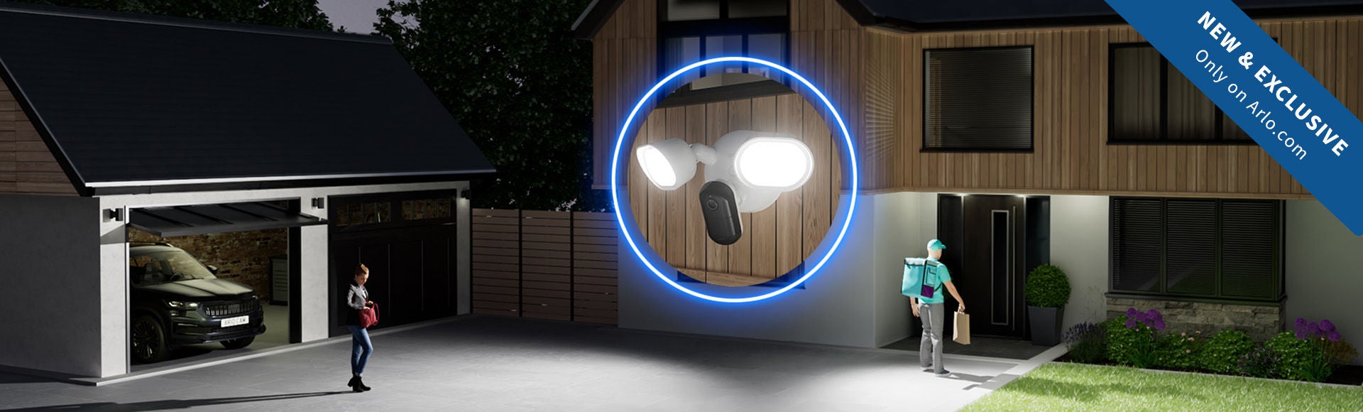With the NEW flexible Floodlight Camera