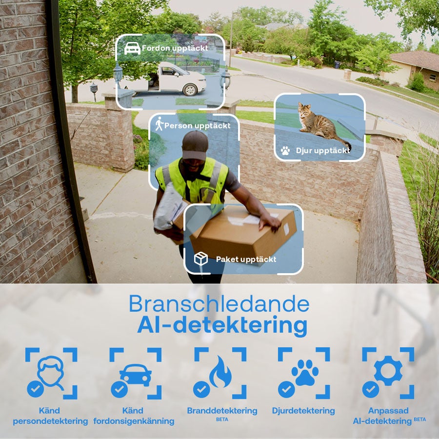 AI fångar en leveransman vid ytterdörren