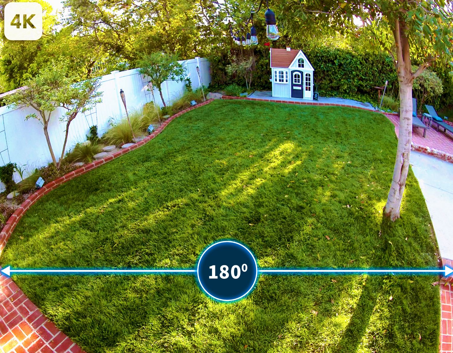 An image illustrates the 180° field of view of the Arlo Ultra 2 XL security camera