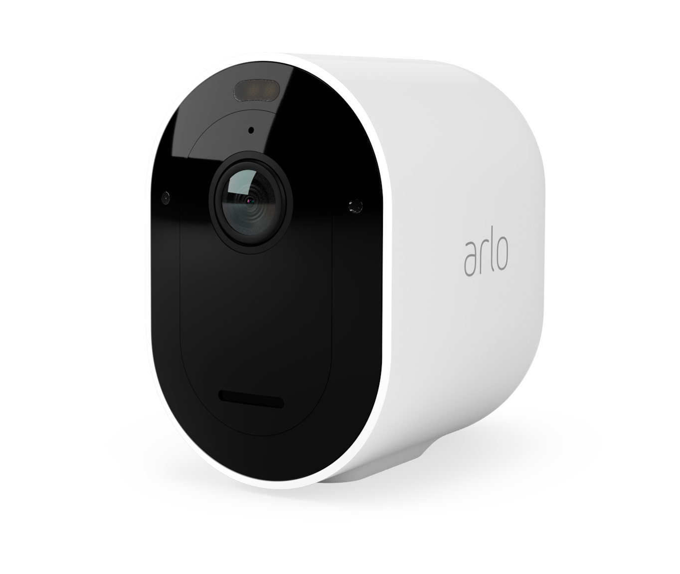 A  white Arlo pro 3 camera