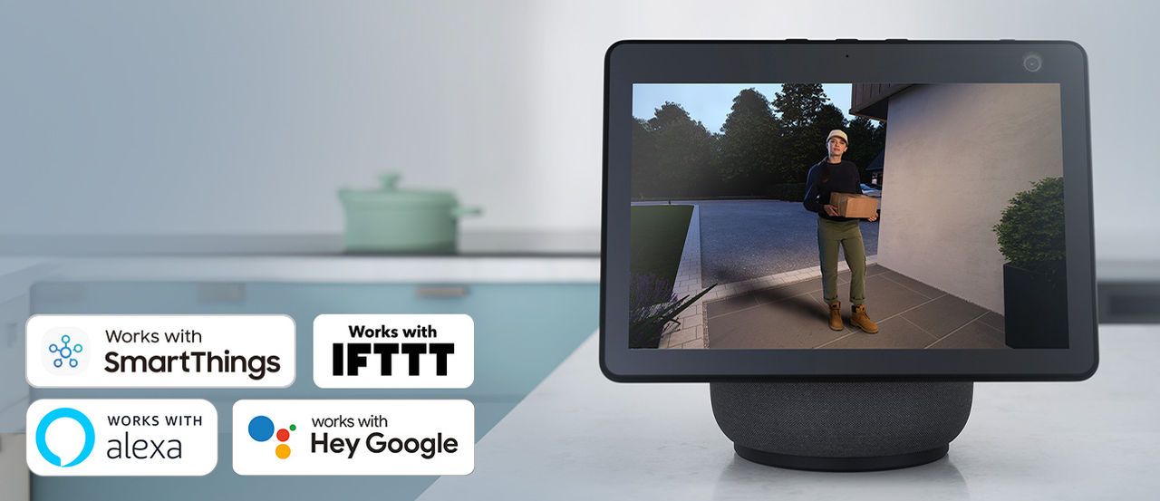 Smart Home-Kompatibilität: Funktioniert mit SmartThings, IFTTT, Alexa und Hey Google.