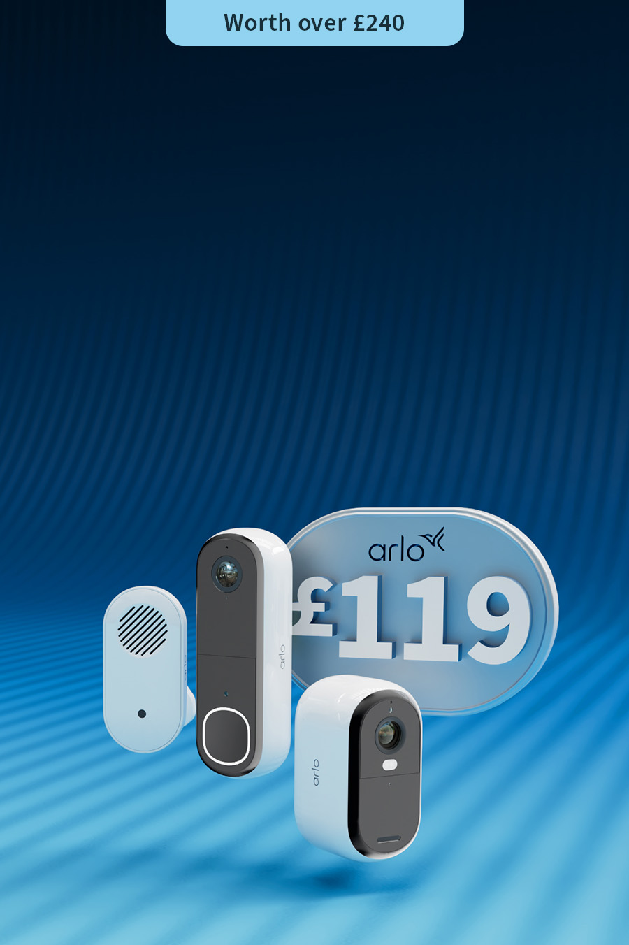 doorbell, chime and camera in a combined offer
